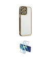 ieg™ iPhone 13 Pro Max Kılıf Çekirdek Klasik Serisi - Siyah 3D Antistatik Cam Ekran Koruyucu