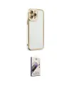 ieg™ iPhone 13 Pro Max Kılıf Çekirdek Klasik Serisi - Siyah Bilvis 3D Mat Cam Ekran Koruyucu