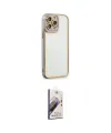 ieg™ iPhone 13 Pro Max Kılıf Çekirdek Klasik Serisi - Siyah Bilvis 3D Mat Cam Ekran Koruyucu