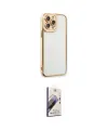 ieg™ iPhone 13 Pro Max Kılıf Çekirdek Klasik Serisi - Siyah Bilvis 3D Mat Cam Ekran Koruyucu