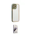 ieg™ iPhone 13 Pro Max Kılıf Çekirdek Klasik Serisi - Siyah Bilvis 3D Mat Cam Ekran Koruyucu