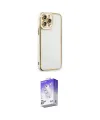 ieg™ iPhone 13 Pro Max Kılıf Çekirdek Klasik Serisi - Siyah Bilvis 5in1 3D Magic Cam Ekran Koruyucu