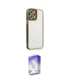 ieg™ iPhone 13 Pro Max Kılıf Çekirdek Klasik Serisi - Siyah Bilvis 5in1 3D Magic Cam Ekran Koruyucu