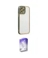 ieg™ iPhone 13 Pro Max Kılıf Çekirdek Klasik Serisi - Siyah Bilvis 5in1 3D Magic Cam Ekran Koruyucu