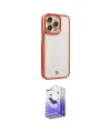ieg™ iPhone 13 Pro Max Kılıf Çekirdek Klasik Serisi - Siyah Bilvis 5in1 5D Magic Hayalet Cam Ekran Koruyucu