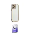 ieg™ iPhone 13 Pro Max Kılıf Çekirdek Klasik Serisi - Siyah Bilvis 5in1 5D Magic Hayalet Cam Ekran Koruyucu