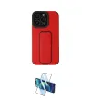 ieg™ iPhone 13 Pro Max Kılıf Çekirdek Yansıma - Siyah 3D Antistatik Cam Ekran Koruyucu