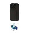 ieg™ iPhone 13 Pro Max Kılıf Çekirdek Yansıma - Siyah 3D Antistatik Cam Ekran Koruyucu