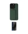 ieg™ iPhone 13 Pro Max Kılıf Çekirdek Yansıma - Siyah 3D Antistatik Hayalet Cam Ekran Koruyucu
