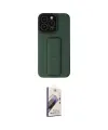 ieg™ iPhone 13 Pro Max Kılıf Çekirdek Yansıma - Siyah Bilvis 3D Mat Cam Ekran Koruyucu