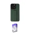 ieg™ iPhone 13 Pro Max Kılıf Çekirdek Yansıma - Siyah Bilvis 5in1 3D Magic Cam Ekran Koruyucu