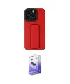 ieg™ iPhone 13 Pro Max Kılıf Çekirdek Yansıma - Siyah Bilvis 5in1 5D Magic Hayalet Cam Ekran Koruyucu