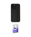 ieg™ iPhone 13 Pro Max Kılıf Çekirdek Yansıma - Siyah Bilvis 5in1 5D Magic Hayalet Cam Ekran Koruyucu