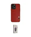 ieg™ iPhone 13 Pro Max Kılıf Doruk Asil Koleksiyonu - Siyah Bilvis 3D Cam Ekran Koruyucu