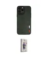 ieg™ iPhone 13 Pro Max Kılıf Doruk Asil Koleksiyonu - Siyah Bilvis 3D Cam Ekran Koruyucu