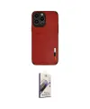 ieg™ iPhone 13 Pro Max Kılıf Doruk Asil Koleksiyonu - Siyah Bilvis 3D Mat Cam Ekran Koruyucu