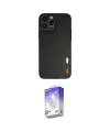 ieg™ iPhone 13 Pro Max Kılıf Doruk Asil Koleksiyonu - Siyah Bilvis 5in1 3D Magic Cam Ekran Koruyucu
