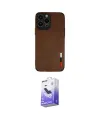 ieg™ iPhone 13 Pro Max Kılıf Doruk Asil Koleksiyonu - Siyah Bilvis 5in1 5D Magic Hayalet Cam Ekran Koruyucu