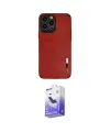 ieg™ iPhone 13 Pro Max Kılıf Doruk Asil Koleksiyonu - Siyah Bilvis 5in1 5D Magic Hayalet Cam Ekran Koruyucu