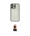 ieg™ iPhone 13 Pro Max Kılıf Doruk Doku Prime - Şeffaf Maxco Cam Ekran Koruyucu