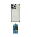 ieg™ iPhone 13 Pro Max Kılıf Doruk Doku Prime - Siyah 18D Cam Ekran Koruyucu