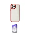 ieg™ iPhone 13 Pro Max Kılıf Doruk Doku Prime - Siyah Bilvis 5in1 3D Magic Cam Ekran Koruyucu