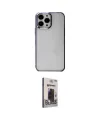 ieg™ iPhone 13 Pro Max Kılıf Doruk Doku Prime - Siyah Bilvis Hayalet Cam Ekran Koruyucu