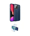 ieg™ iPhone 13 Pro Max Kılıf Doruk Klasik Özel Seri - Siyah 3D Antistatik Cam Ekran Koruyucu