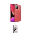 ieg™ iPhone 13 Pro Max Kılıf Doruk Klasik Özel Seri - Siyah Bilvis 3D Mat Cam Ekran Koruyucu