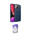 ieg™ iPhone 13 Pro Max Kılıf Doruk Klasik Özel Seri - Siyah Bilvis 5in1 3D Magic Cam Ekran Koruyucu