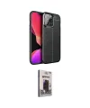 ieg™ iPhone 13 Pro Max Kılıf Doruk Klasik Özel Seri - Siyah Bilvis Hayalet Cam Ekran Koruyucu