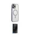 ieg™ iPhone 13 Pro Max Kılıf Doruk Minimal - Siyah 3D Antistatik Hayalet Cam Ekran Koruyucu