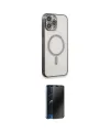 ieg™ iPhone 13 Pro Max Kılıf Doruk Minimal - Siyah 3D Antistatik Hayalet Cam Ekran Koruyucu