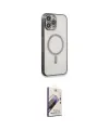 ieg™ iPhone 13 Pro Max Kılıf Doruk Minimal - Siyah Bilvis 3D Mat Cam Ekran Koruyucu