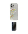 ieg™ iPhone 13 Pro Max Kılıf Eksen Asil Prime - Siyah 3D Antistatik Hayalet Cam Ekran Koruyucu