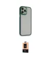 ieg™ iPhone 13 Pro Max Kılıf Eksen Doku Prime - Şeffaf Maxco Cam Ekran Koruyucu