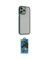 ieg™ iPhone 13 Pro Max Kılıf Eksen Doku Prime - Siyah 18D Cam Ekran Koruyucu