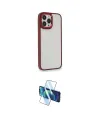 ieg™ iPhone 13 Pro Max Kılıf Eksen Doku Prime - Siyah 3D Antistatik Cam Ekran Koruyucu