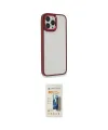 ieg™ iPhone 13 Pro Max Kılıf Eksen Doku Prime - Siyah 6D Mat Seramik Hayalet Nano Ekran Koruyucu