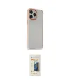 ieg™ iPhone 13 Pro Max Kılıf Eksen Doku Prime - Siyah 6D Mat Seramik Hayalet Nano Ekran Koruyucu