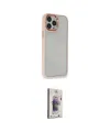 ieg™ iPhone 13 Pro Max Kılıf Eksen Doku Prime - Siyah Bilvis 3D Cam Ekran Koruyucu