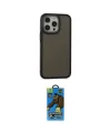 ieg™ iPhone 13 Pro Max Kılıf Eksen Işık - Siyah 18D Cam Ekran Koruyucu