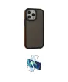 ieg™ iPhone 13 Pro Max Kılıf Eksen Işık - Siyah 3D Antistatik Cam Ekran Koruyucu