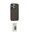 ieg™ iPhone 13 Pro Max Kılıf Eksen Işık - Siyah 6D Mat Seramik Hayalet Nano Ekran Koruyucu