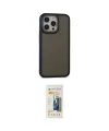 ieg™ iPhone 13 Pro Max Kılıf Eksen Işık - Siyah 6D Mat Seramik Hayalet Nano Ekran Koruyucu