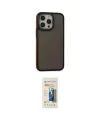 ieg™ iPhone 13 Pro Max Kılıf Eksen Işık - Siyah 6D Mat Seramik Hayalet Nano Ekran Koruyucu