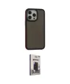 ieg™ iPhone 13 Pro Max Kılıf Eksen Işık - Siyah Bilvis Hayalet Cam Ekran Koruyucu