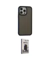 ieg™ iPhone 13 Pro Max Kılıf Eksen Işık - Siyah Bilvis Hayalet Cam Ekran Koruyucu