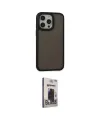 ieg™ iPhone 13 Pro Max Kılıf Eksen Işık - Siyah Bilvis Hayalet Cam Ekran Koruyucu