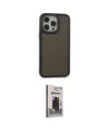 ieg™ iPhone 13 Pro Max Kılıf Eksen Işık - Siyah Bilvis Hayalet Cam Ekran Koruyucu